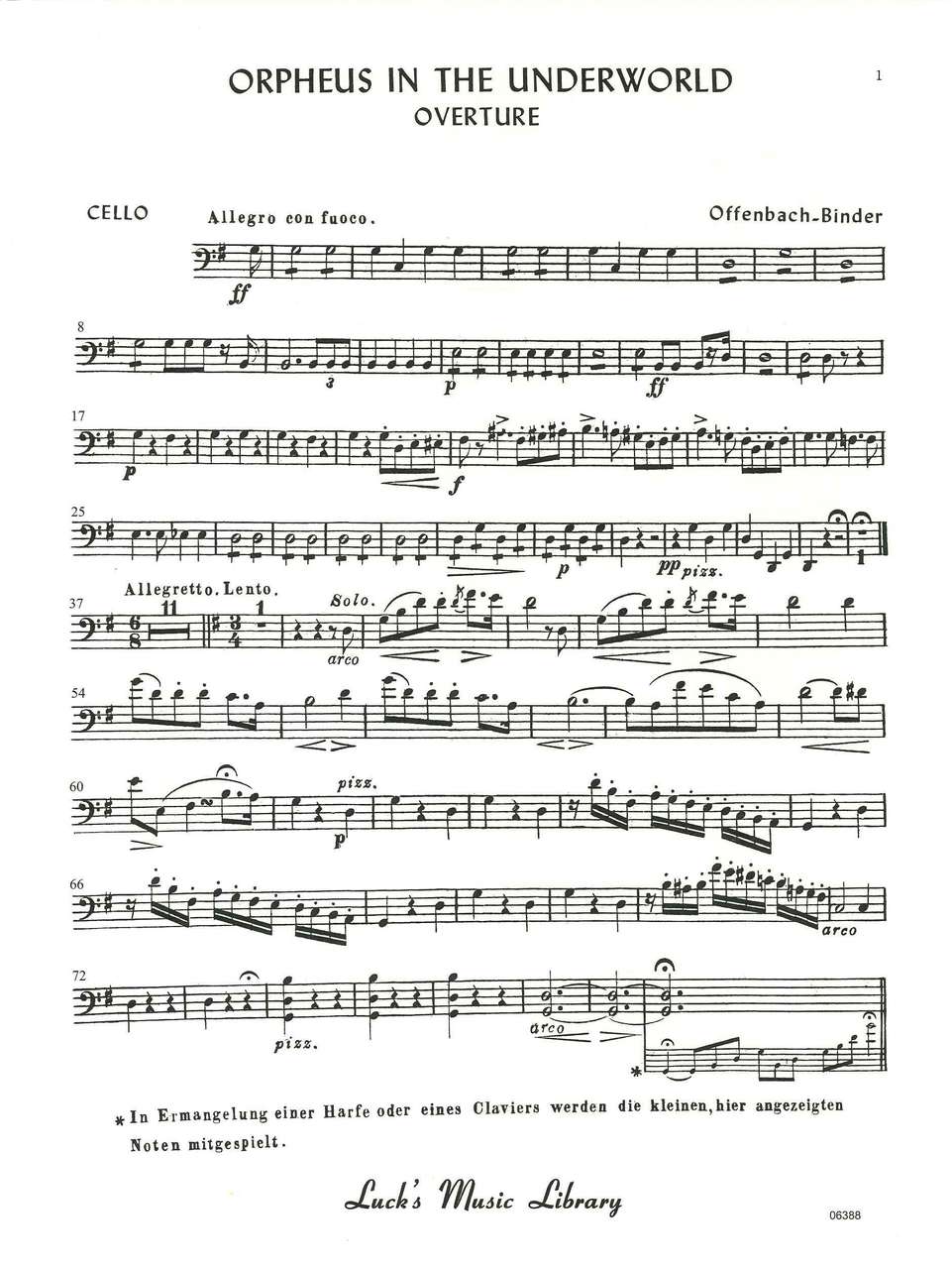 Offenbach, Orpheus Ov. (Luck's Music)