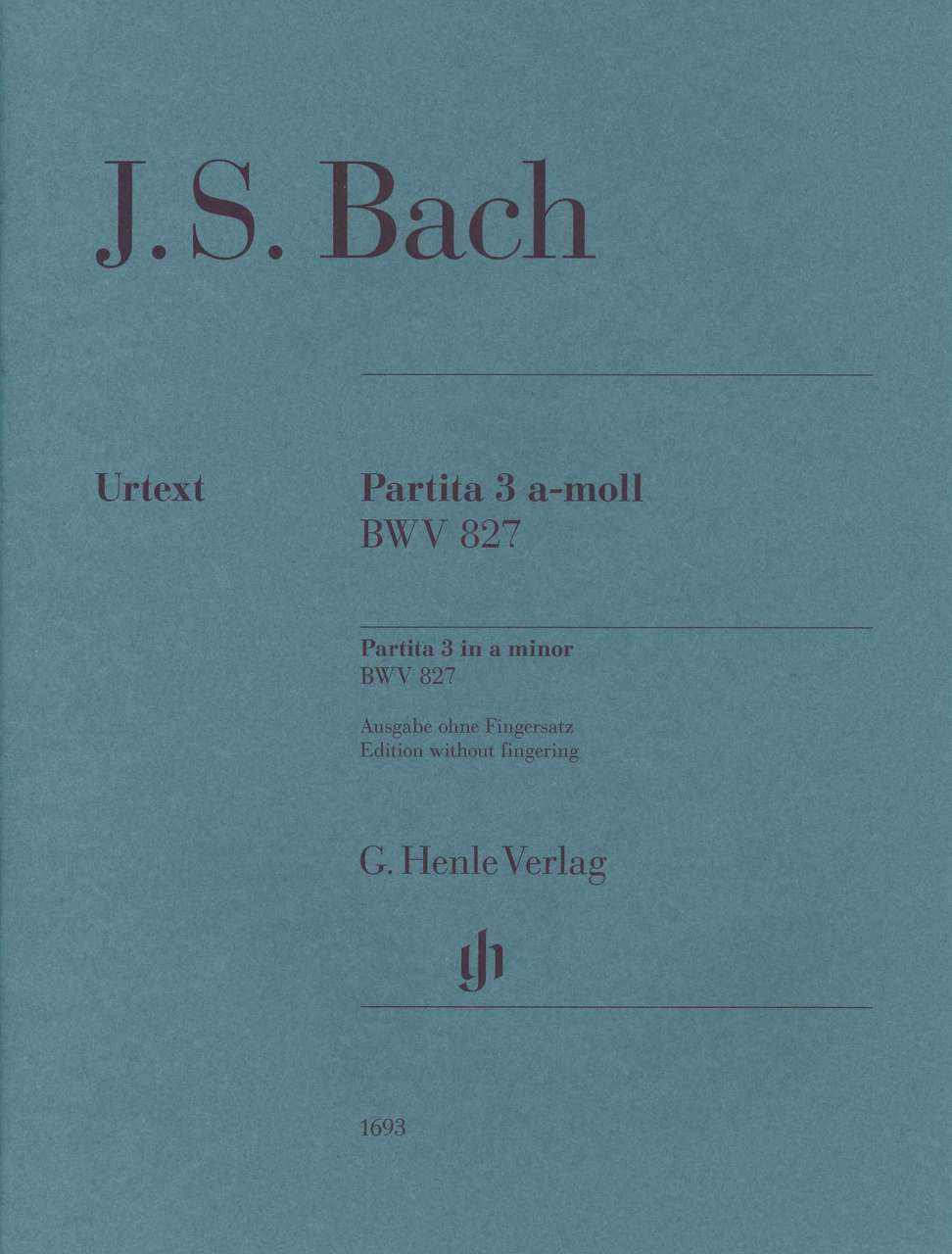Bach, Partita 3 BWV 827 (w.o. fing) (Henle)