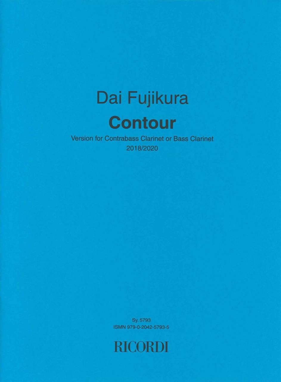 Fujikura, Contour, for Contrabass Clar. (Ricordi)