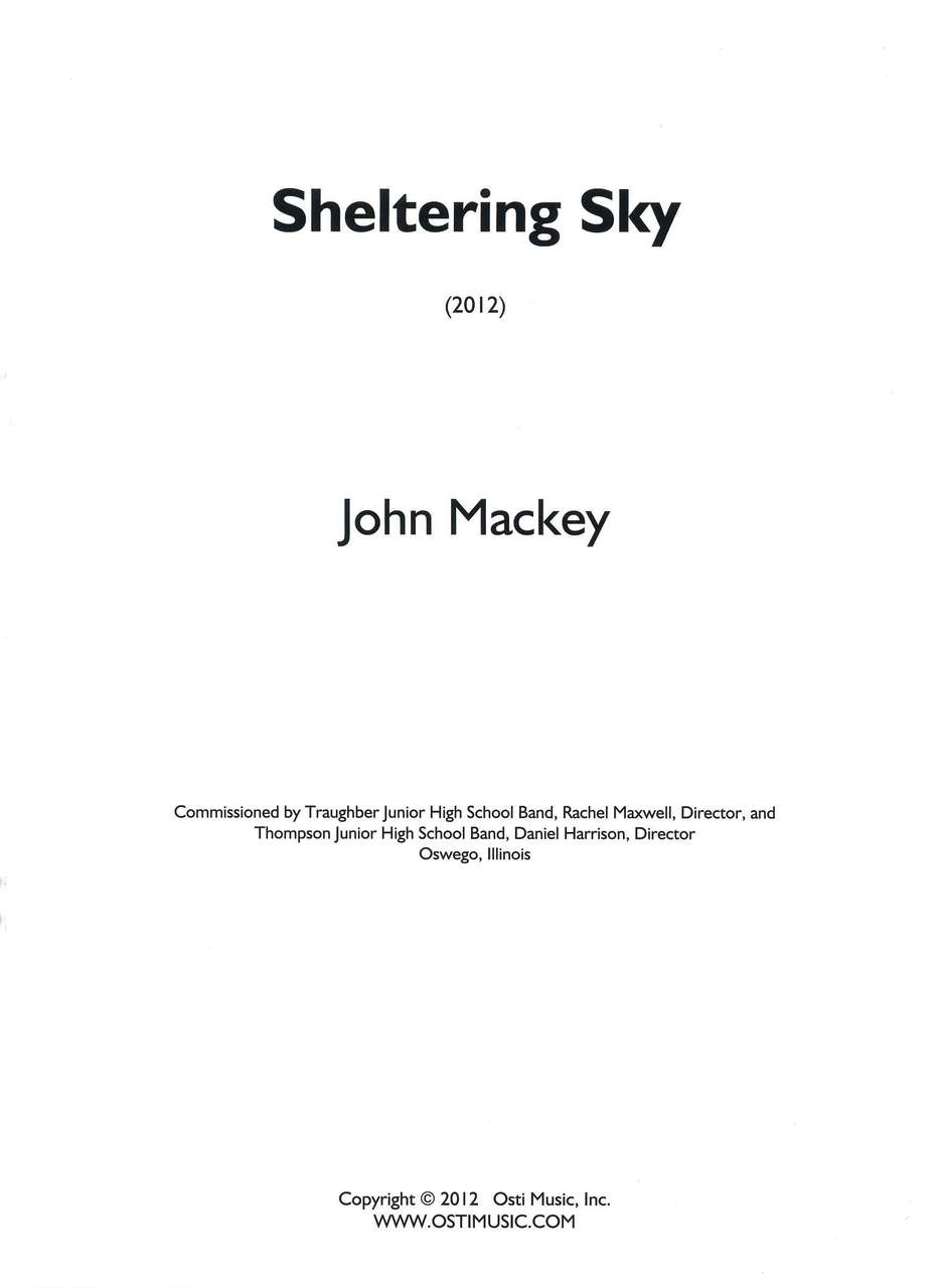 Mackey, Sheltering Sky for Concert Band (Osti Music)