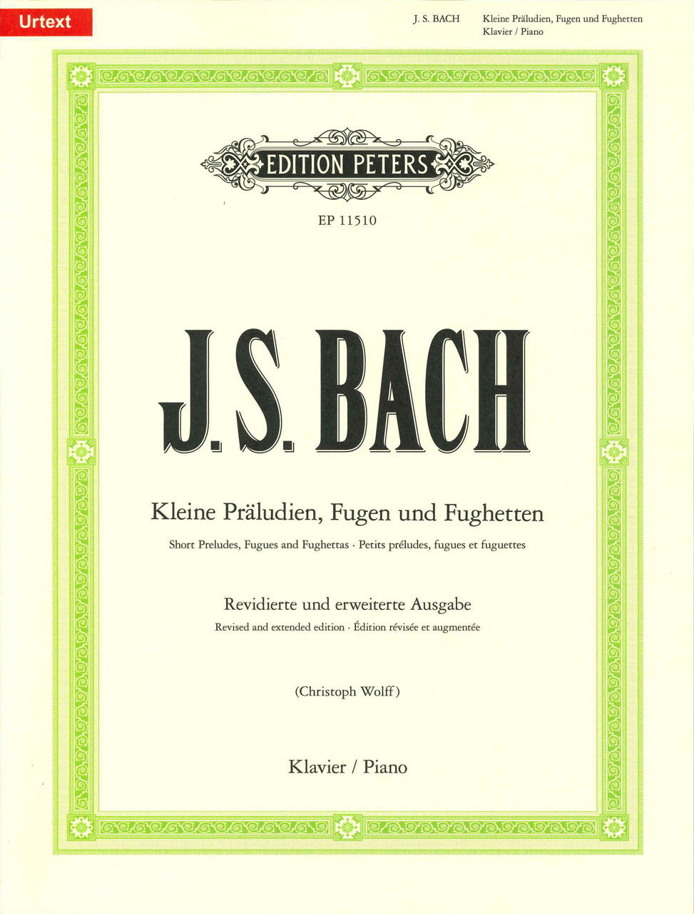 Bach, Kleine Praludien, Fugen, Fughetten (Peters)