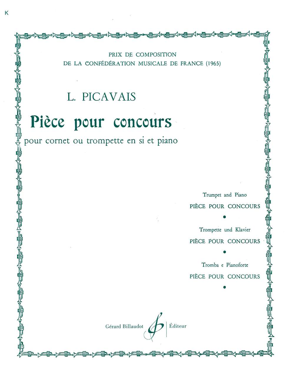Picavais, Piece pour concours (Billaudot)