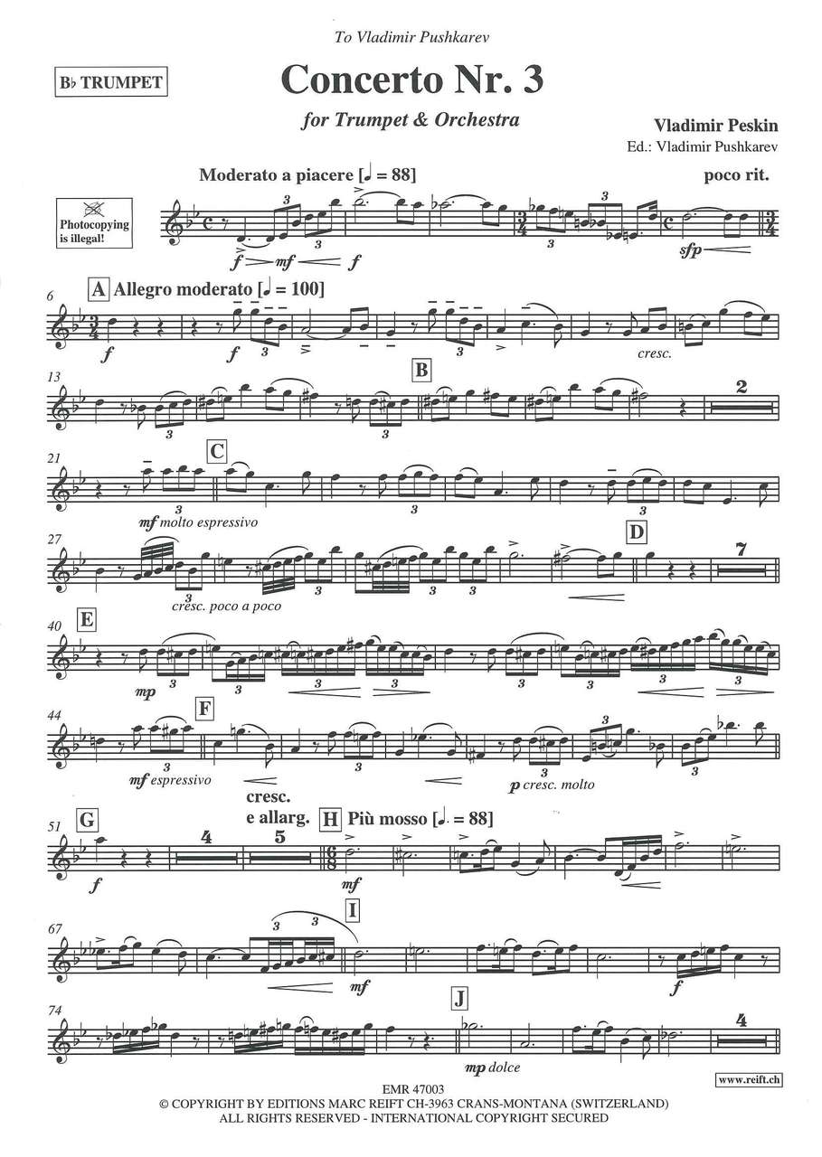 Peskin, Concerto No. 3 (Marc Reift)