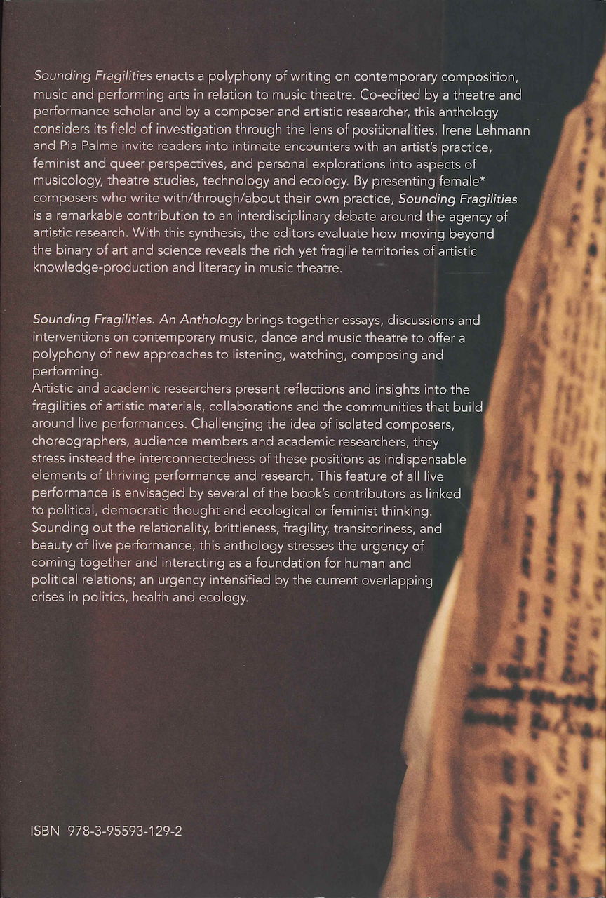 Lehmann, Sounding Fragilities: Anthology (Wolke Verlag)