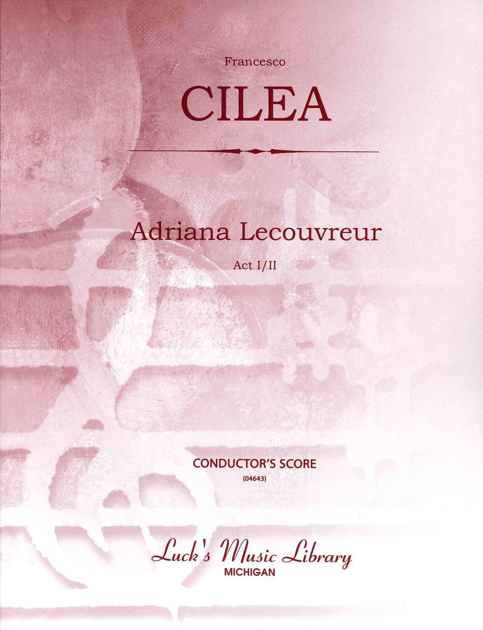 Cilea, Adriana Lecouvreur Full Screo (2v (Luck's Music)