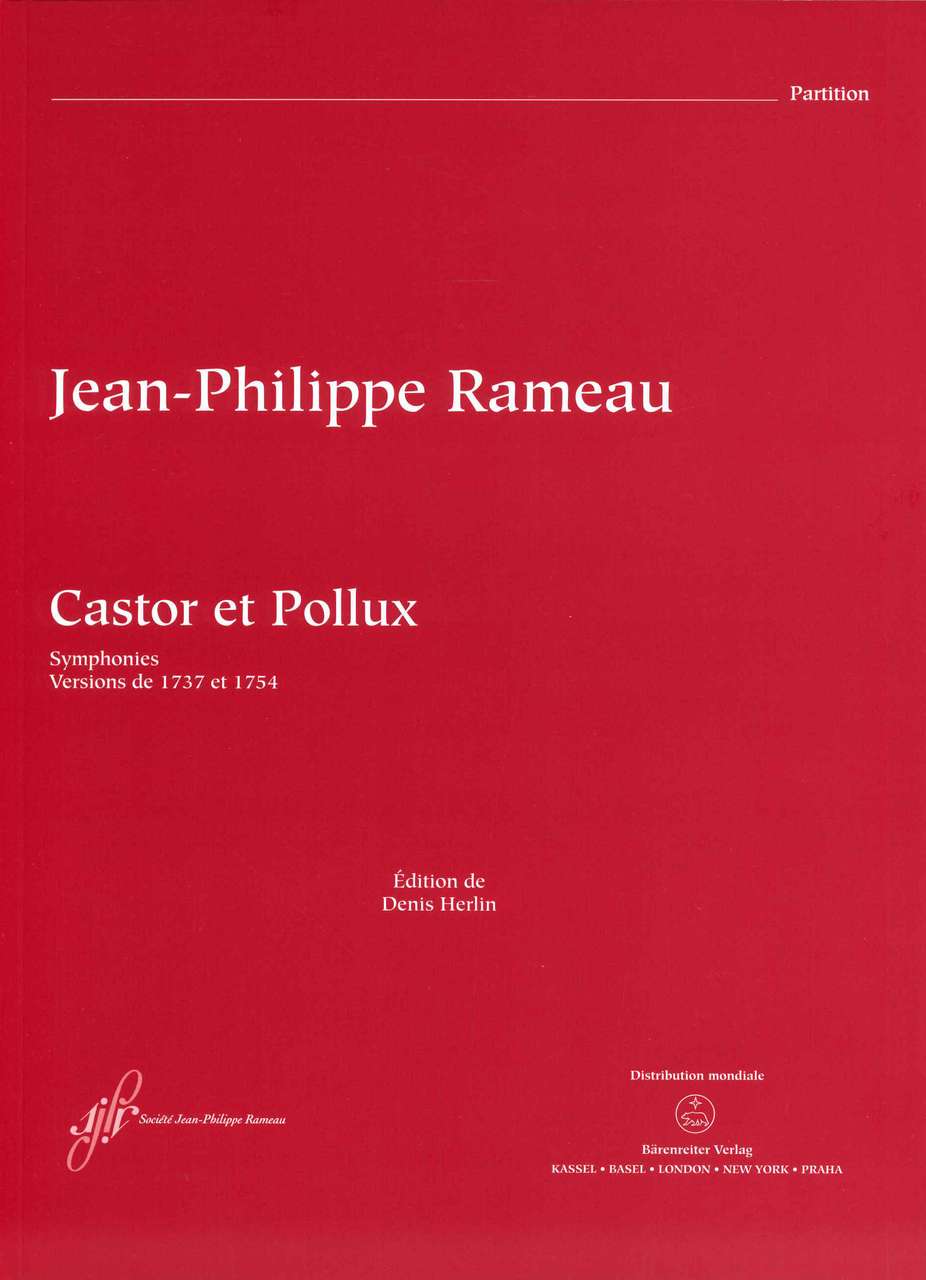 Rameau, Castor et Pollux, Symphonies (Societe Jean-Philippe Rameau/Barenreiter)