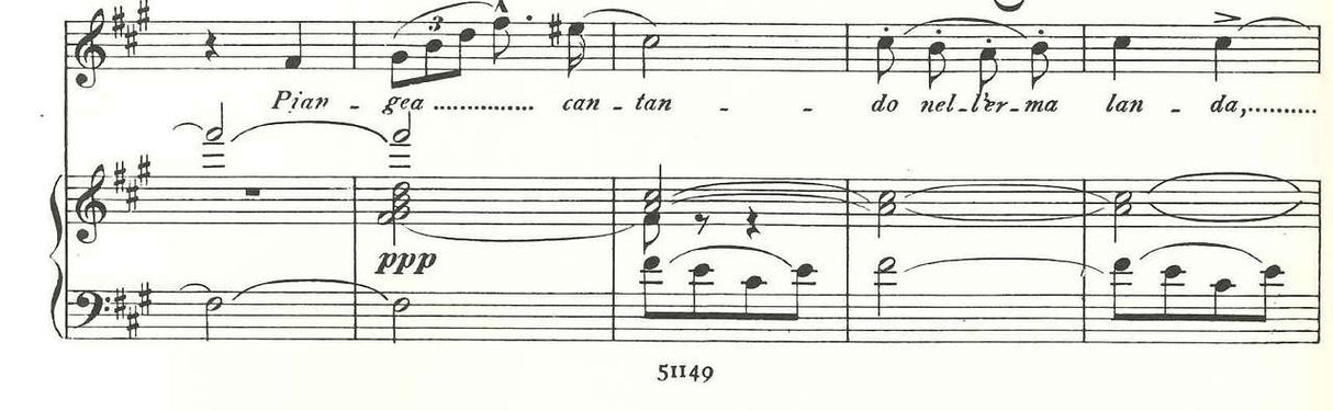Verdi, Otello, Canzone e Ave Maria (Ricordi)
