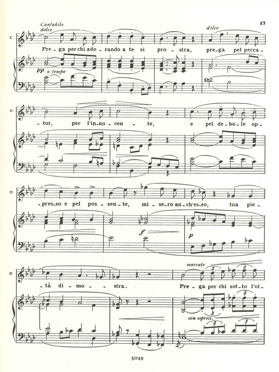 Verdi, Otello, Canzone e Ave Maria (Ricordi)