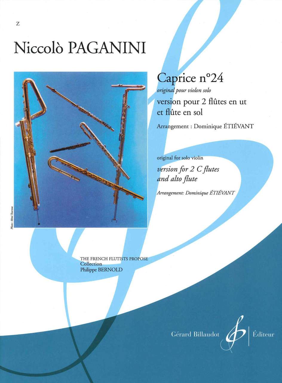 Paganini, Caprice No. 24 (2Fl,AltFl) (Billaudot)