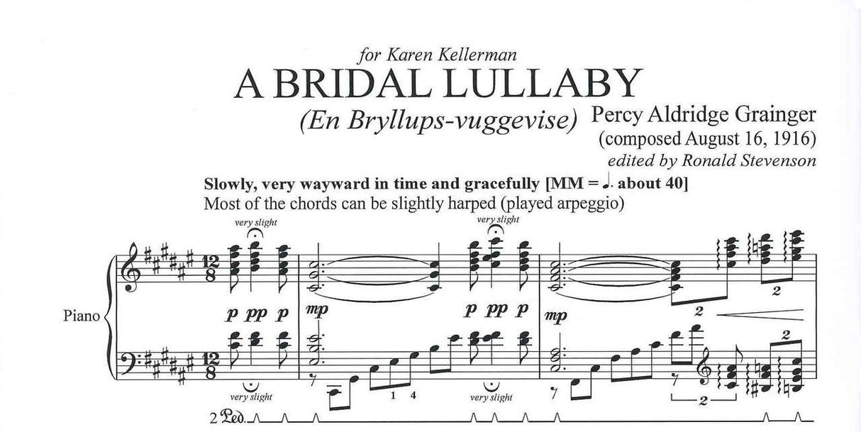 Grainger, Bridal Lullaby (New Ed. 2022) (Bardic Edition)