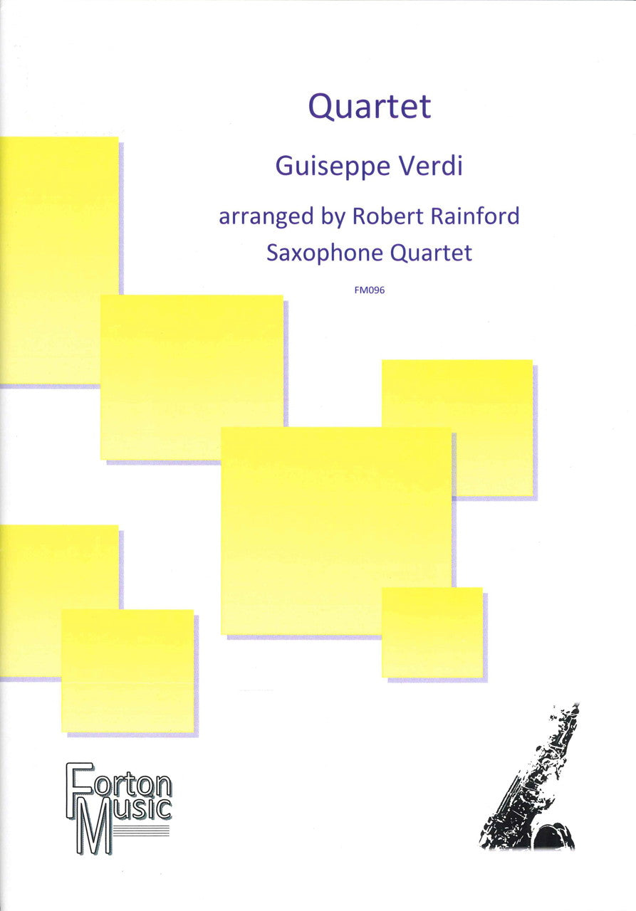 Verdi, Quartet (SATBr Sax) (Forton Music)