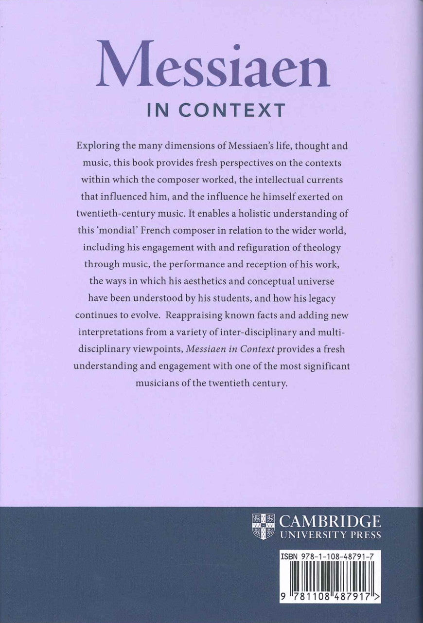 Sholl, Messiaen in Context (hard) (Cambridge University Press)