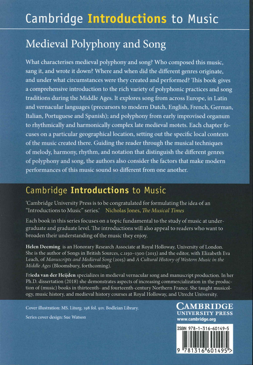 Deeming, Medieval Polyphony & Heijden (p (Cambridge University Press)