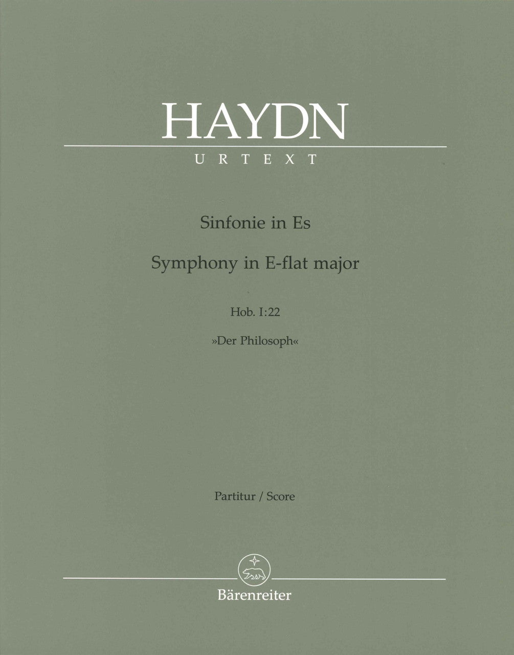 Haydn, Symphony No. 22 Full Score (Barenreiter)