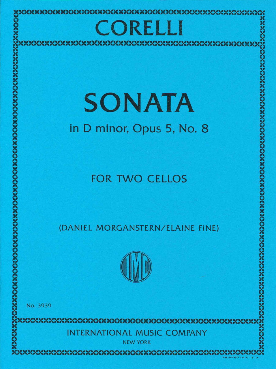 Corelli, Sonata op. 5/8 in d (2Vc) (IMC)