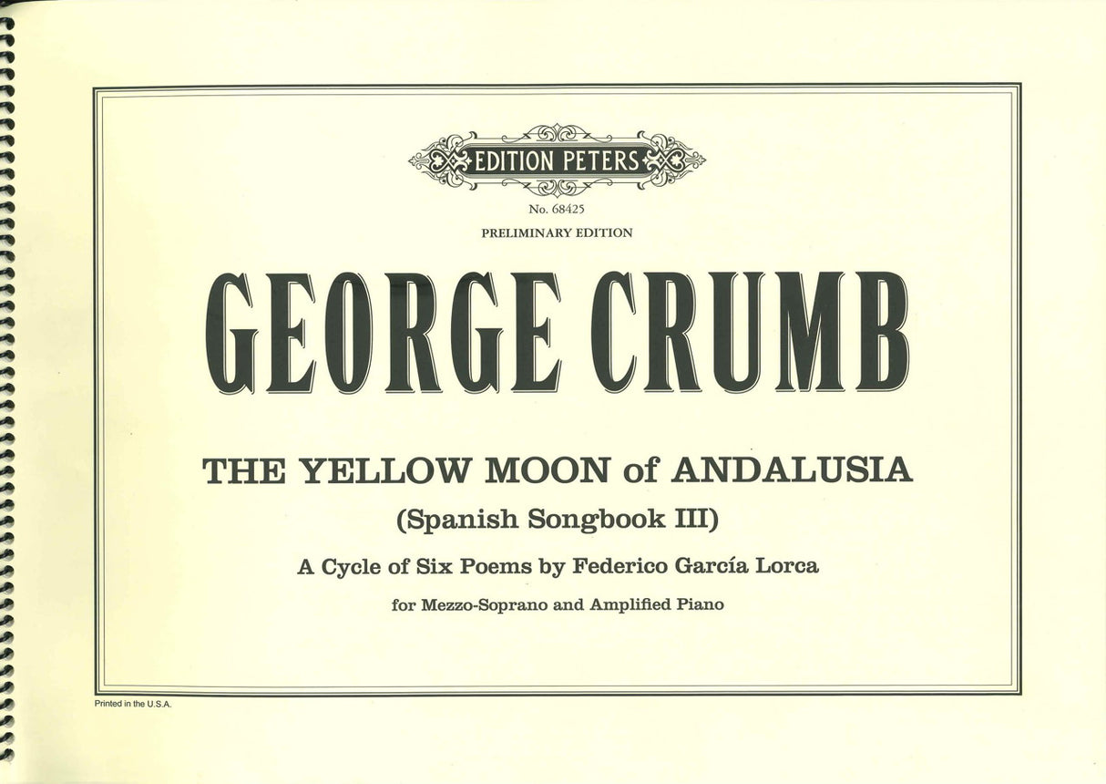 Crumb, Yellow Moon of Andalusia (Peters)