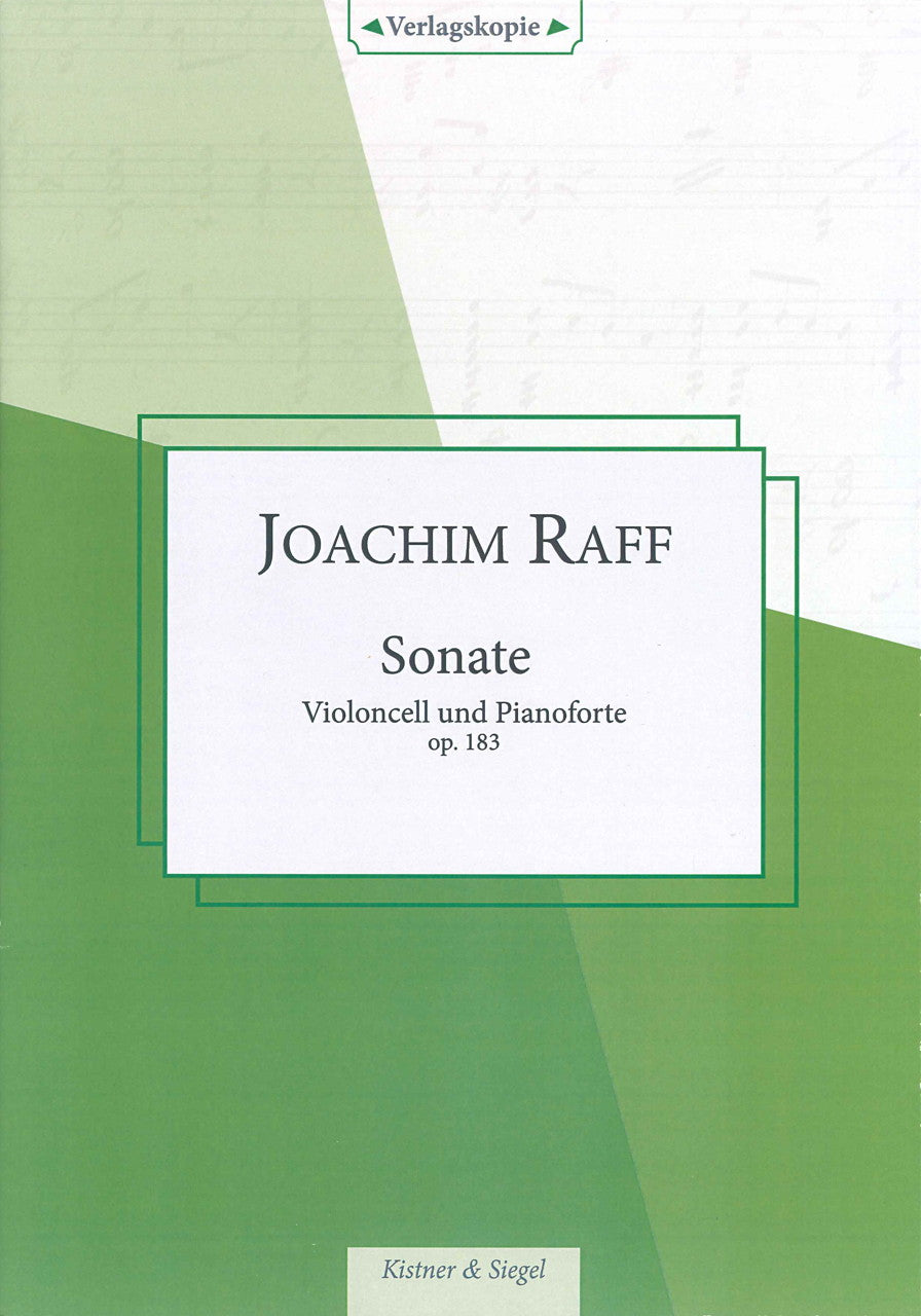 Raff, Sonata op. 183 in D (Kistner & Siegel)