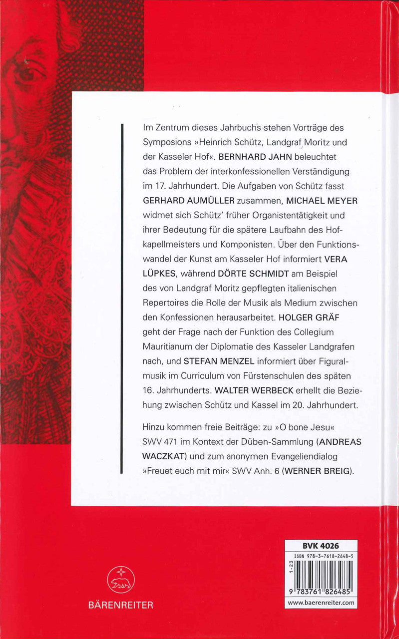Schutz-Jahrbuch 44.Jahrgang 2022 (Barenreiter)