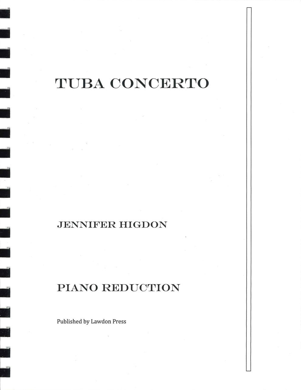 Higdon, Concerto for Tuba (Tba,Pf) (Lawdon Press)
