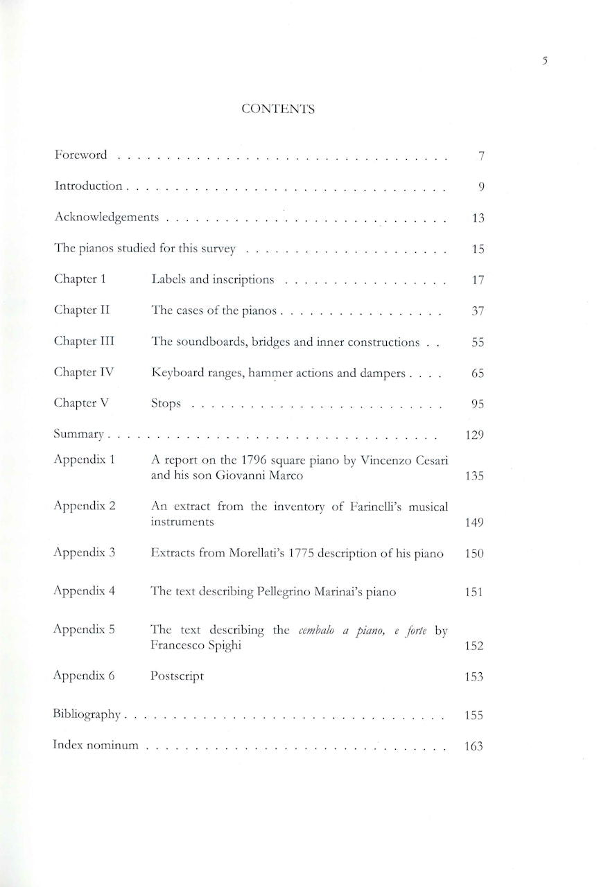 Characteristics of some Italian Pianos (Noetzel)