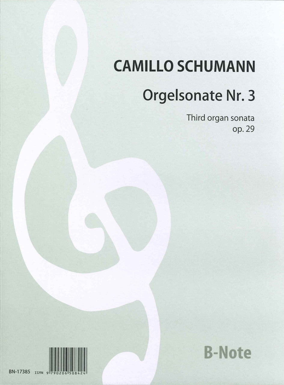 Schumann,C., Orgelsonate Nr. 3, op. 29 (B-Note)