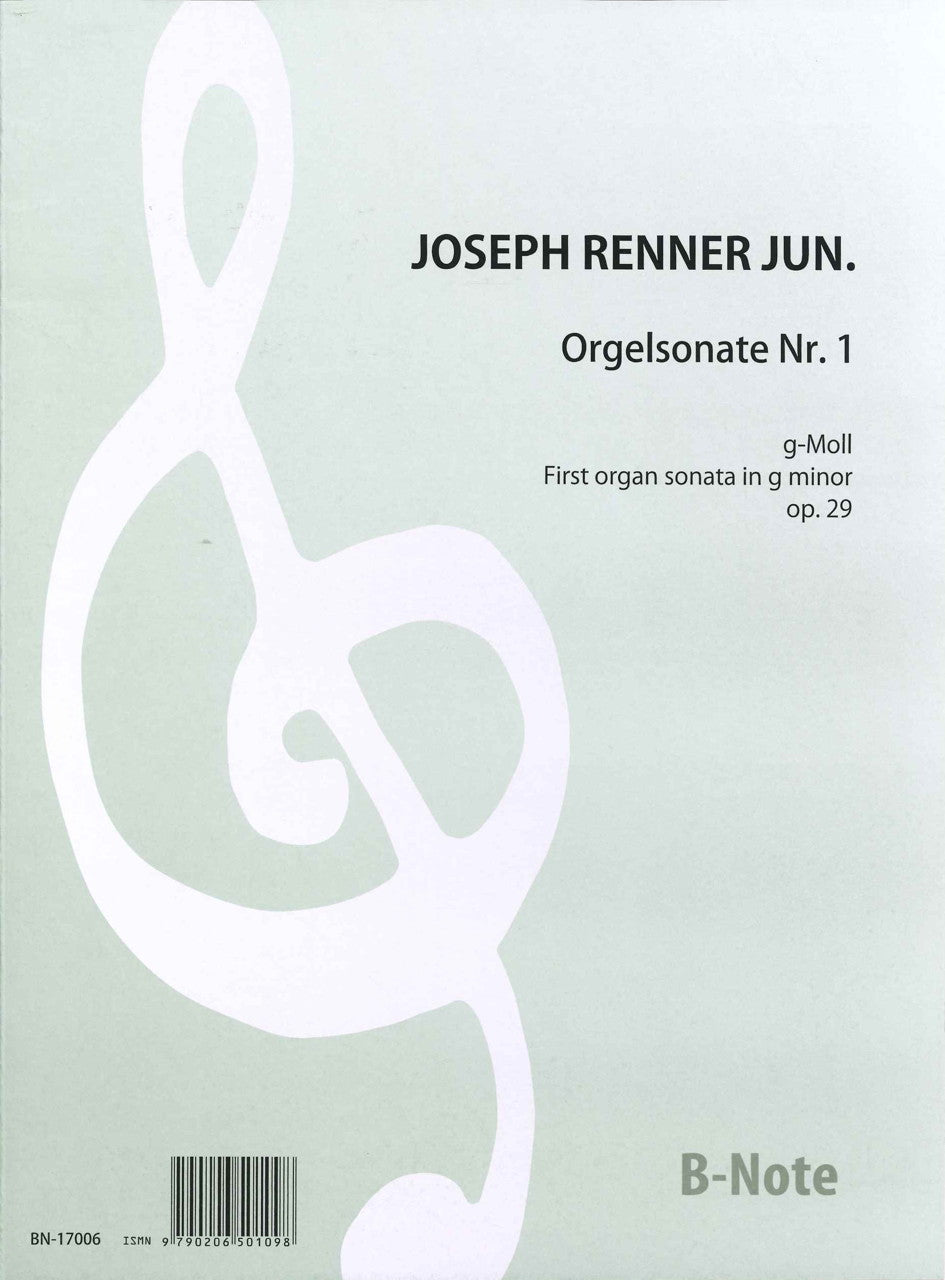 Renner,J.(jun.), Orgelsonate Nr. 1 (B-Note)