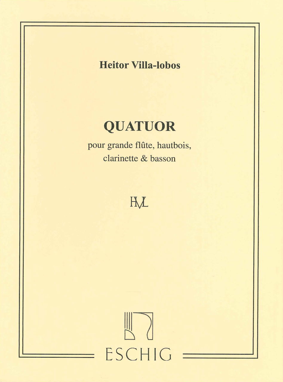 Villa-Lobos, Quartet (Fl,Ob,Cl,Bn) (Eschig)