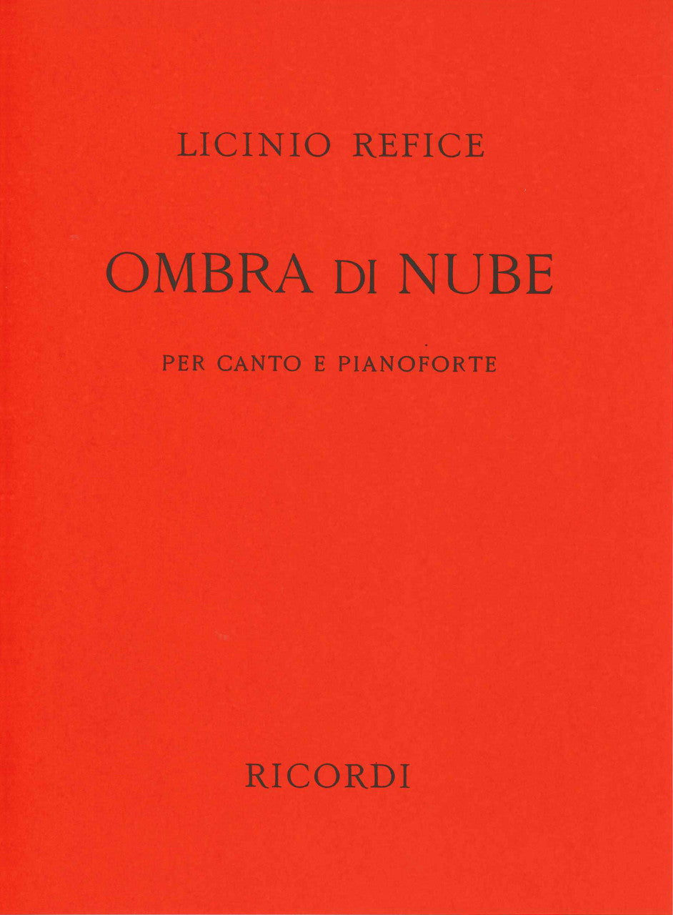 Refice, Ombra di nube (Sop/Ten,Pf) (Ricordi)