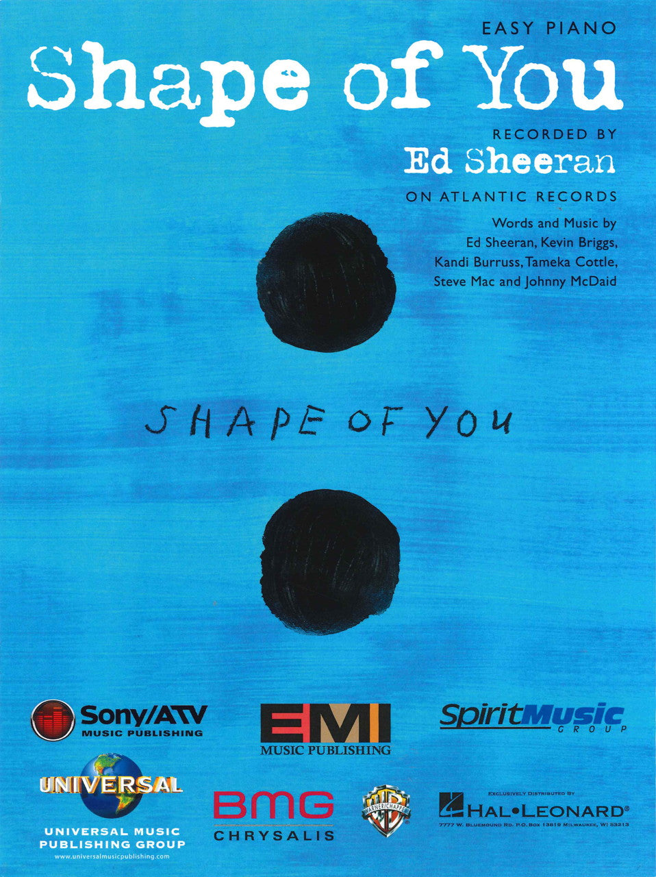 Sheeran, Shape of You (Easy Piano) (Hal Leonard)