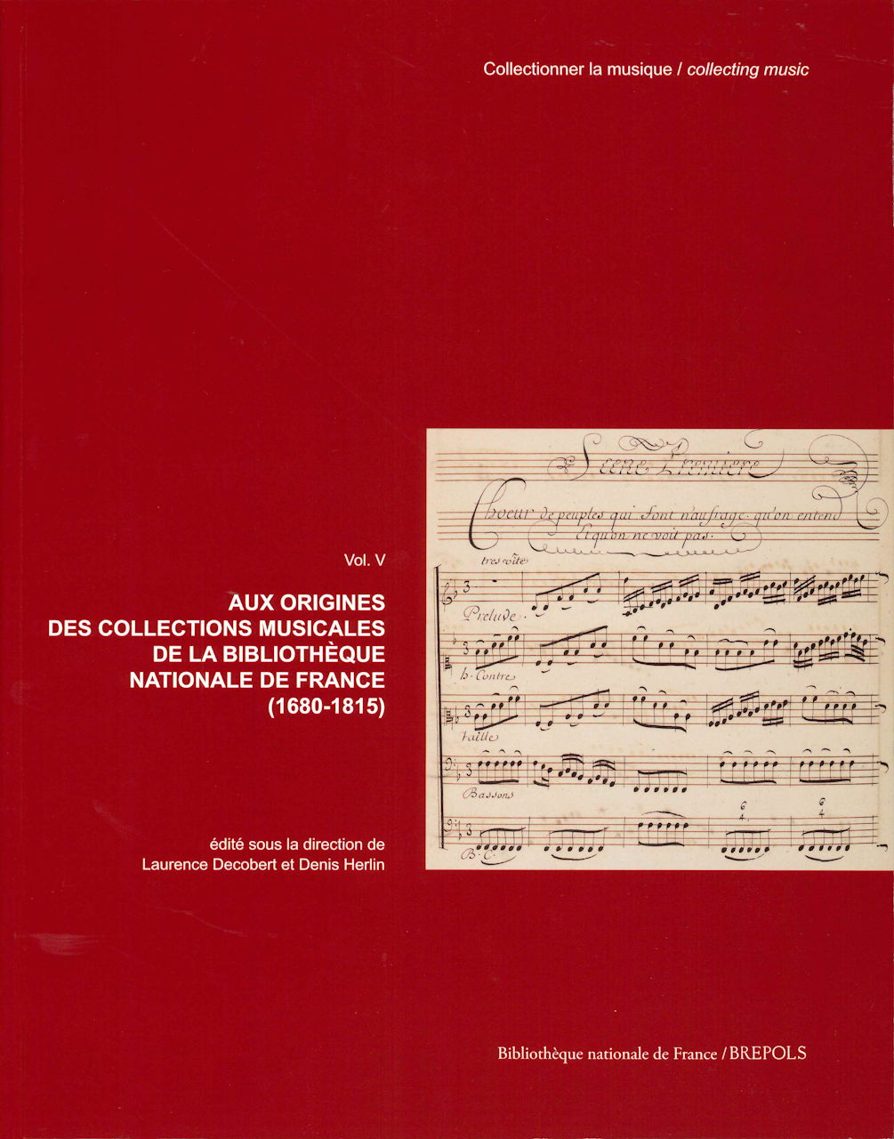 Aux Orig. d. Collections musicales BnF (Bibliotheque nationales de France/Brepol)