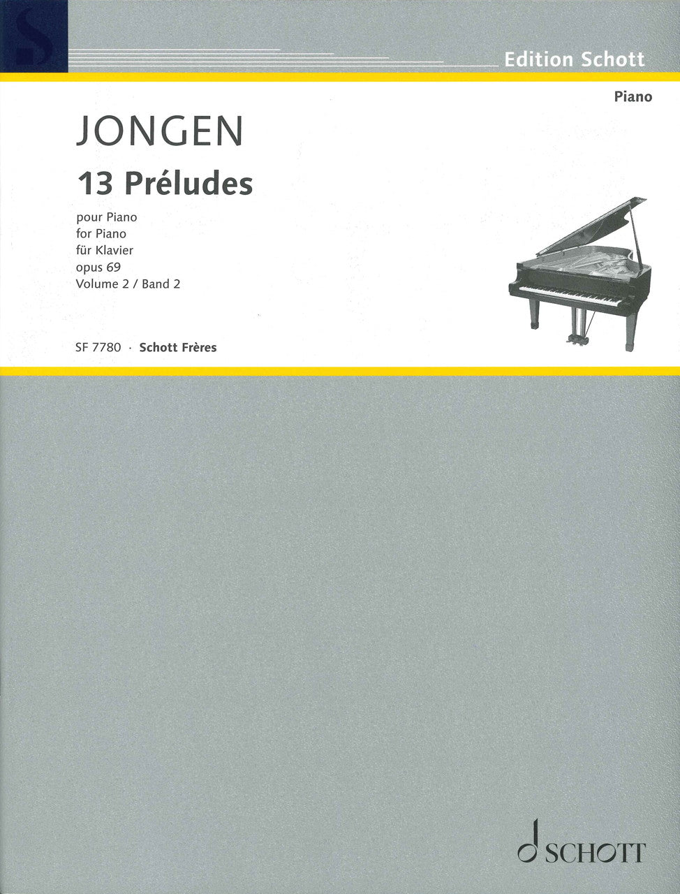 Jongen, 13 Preludes op. 69, Vol. 2 (Schott Freres)
