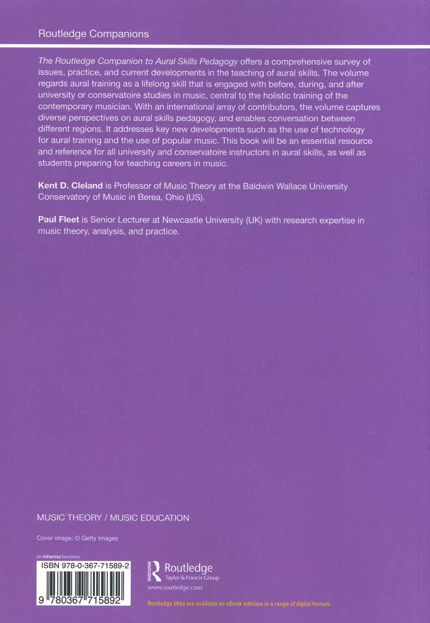 Routledge Companion to Aural Skills Peda (Routledge)