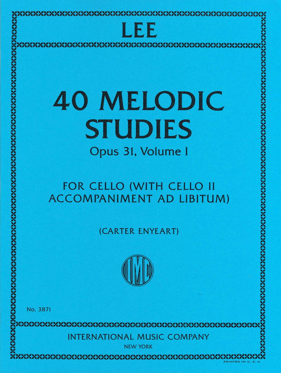 Lee, Melodic Studies op. 31, 1 (IMC)