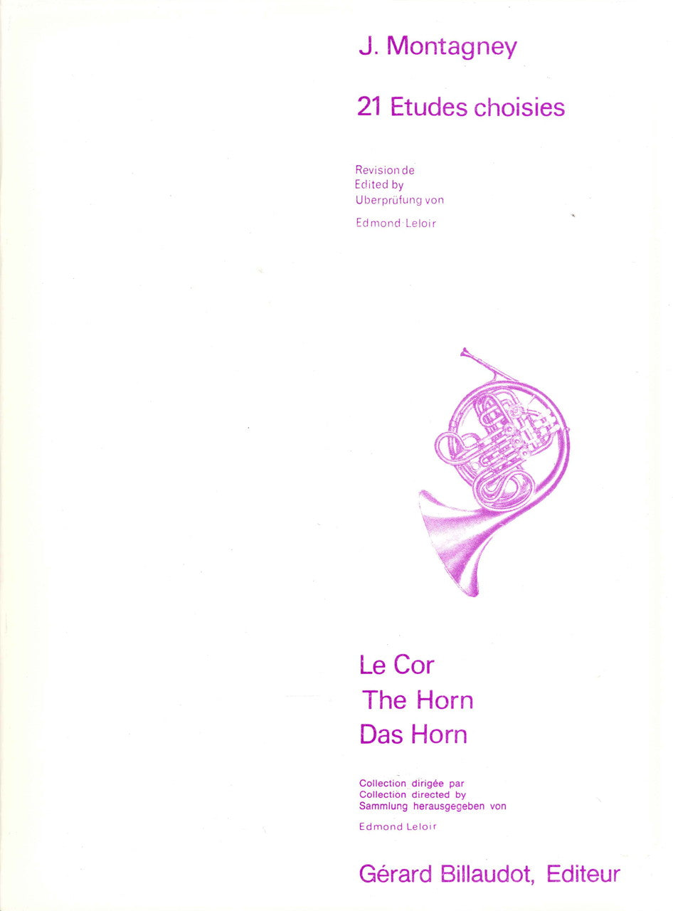 Montagney, 21 Etudes choisies (Billaudot)