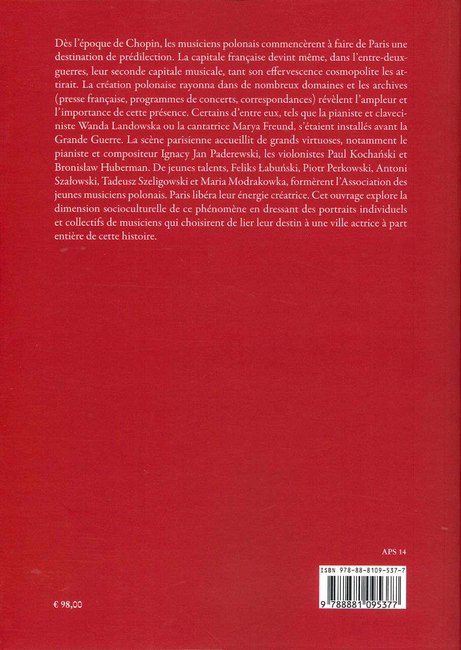 Suchowiejko, Paris, Capitale Musicale Po (Ut Orpheus)