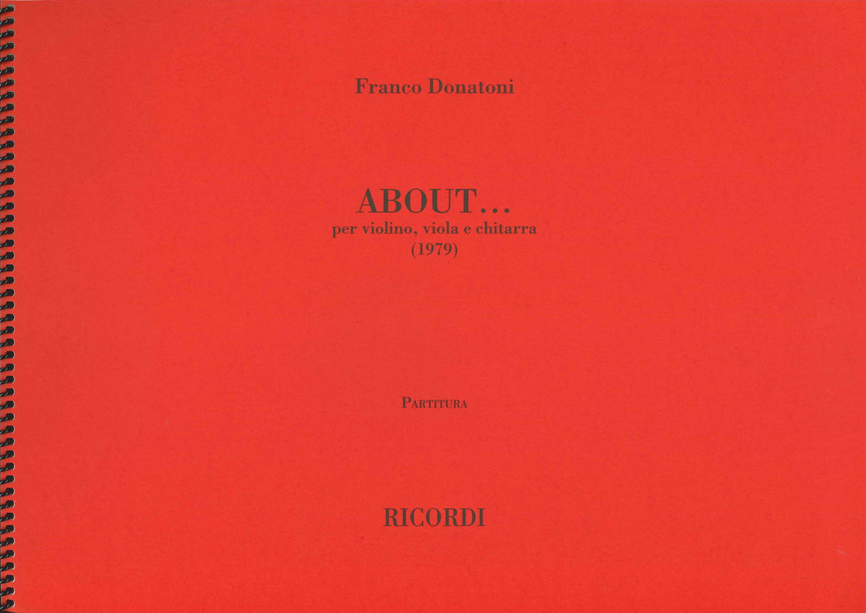 Donatoni, About...(1979) (Ricordi)