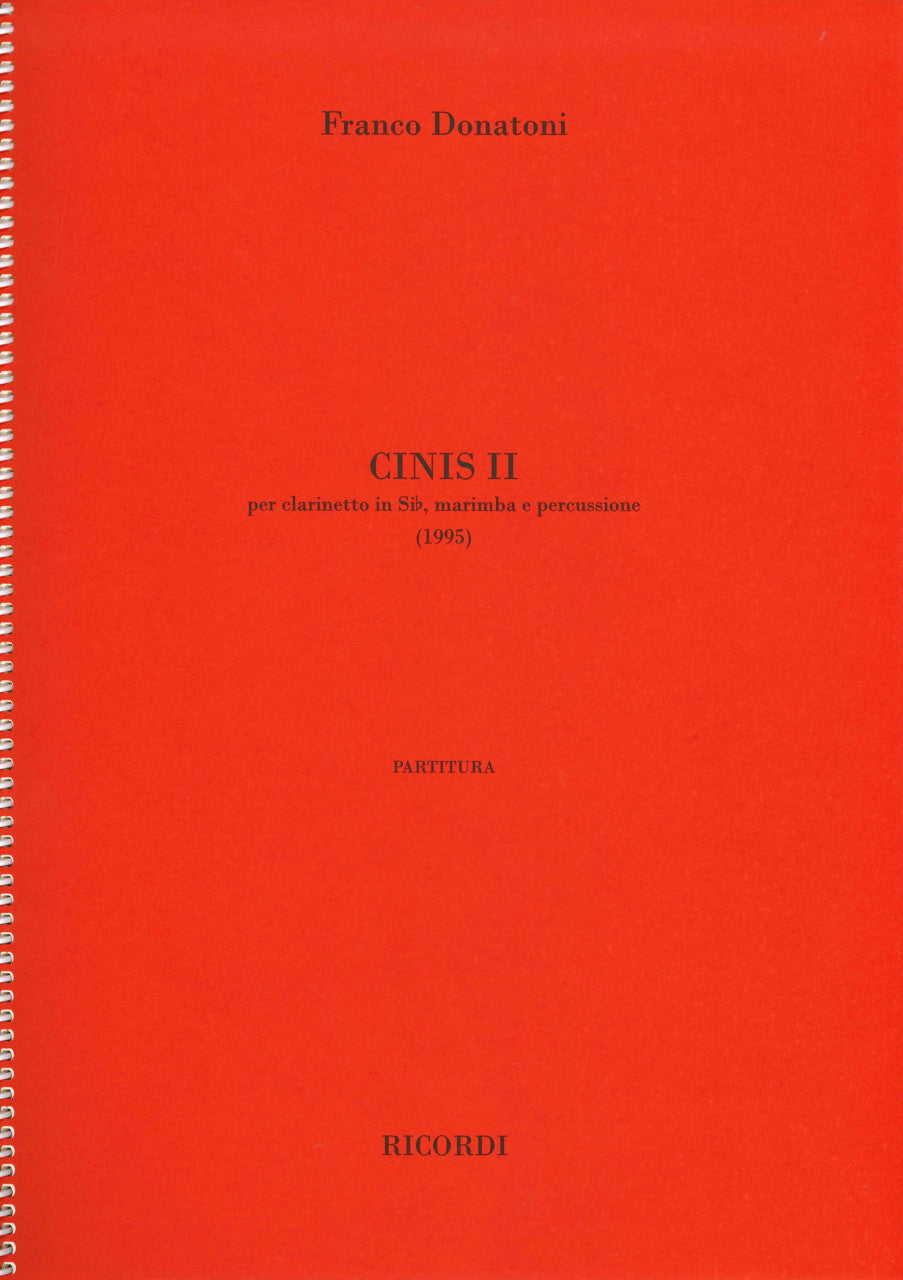 Donatoni, Cinis II (1995) (Ricordi)