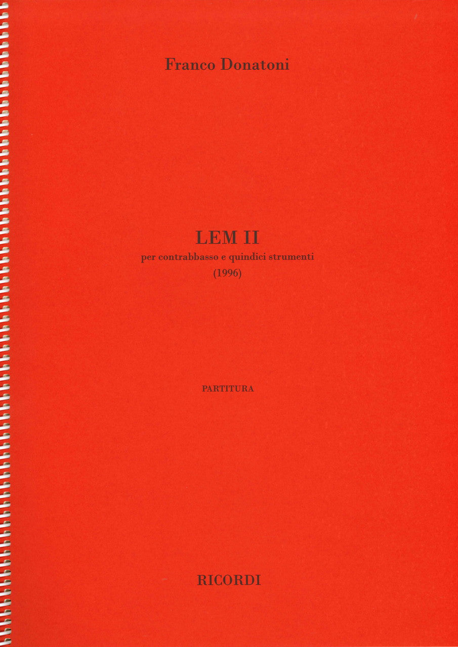 Donatoni, Lem II (1996) (Ricordi)