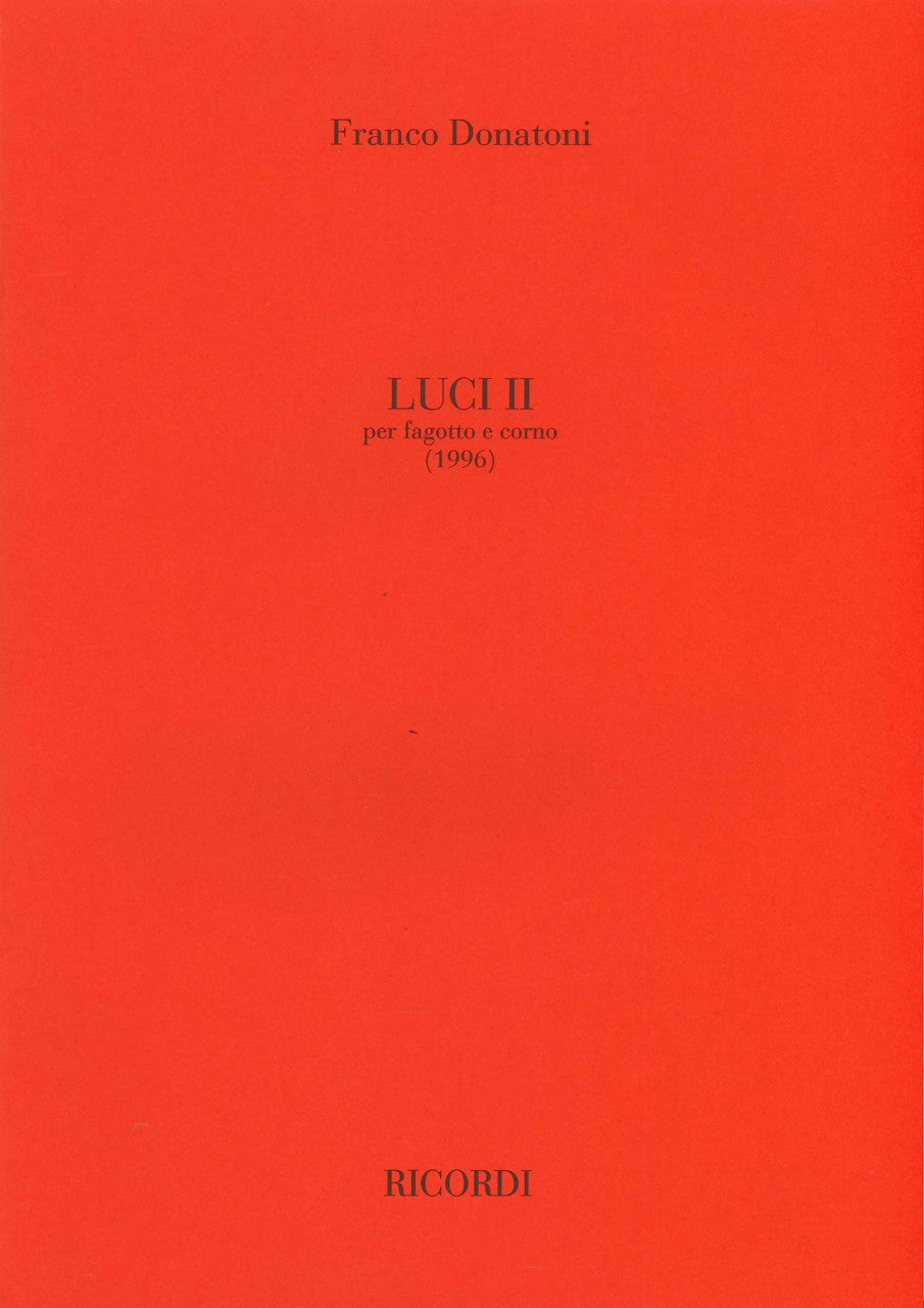 Donatoni, Luci II (1996) (Ricordi)