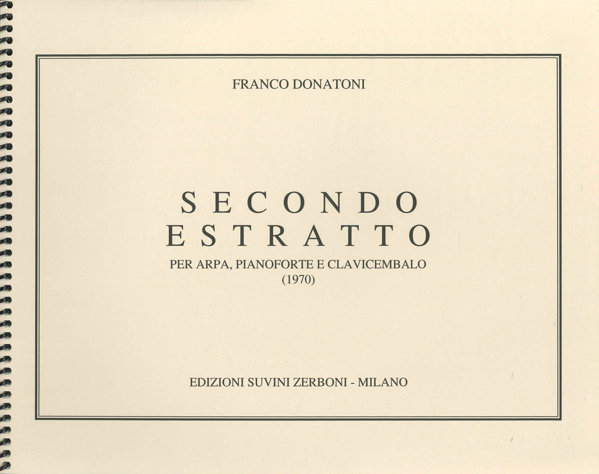 Donatoni, Secondo Estratto (1970) (Suvini Zerboni)
