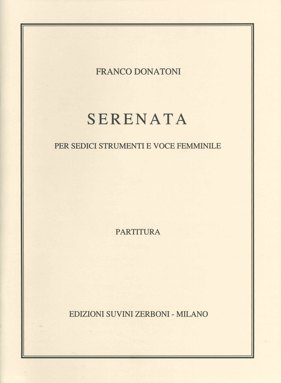 Donatoni, Serenata (1959) (Suvini Zerboni)
