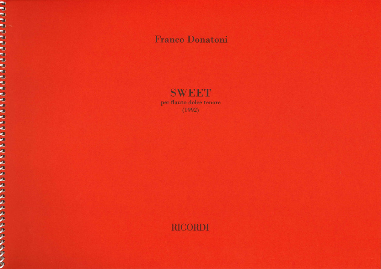Donatoni, Sweet (1992) (Ricordi)