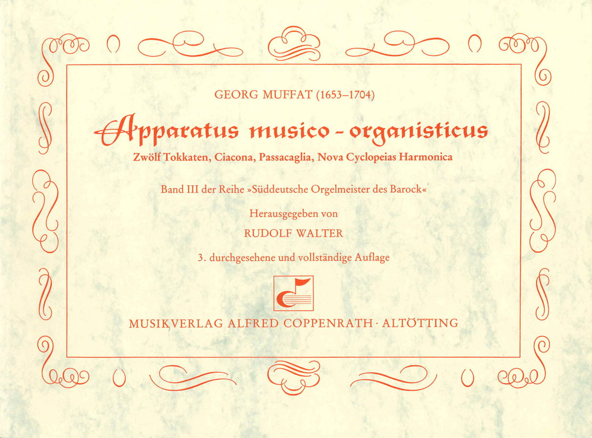 Muffat, Apparatus musico - Organisticus (Carus)