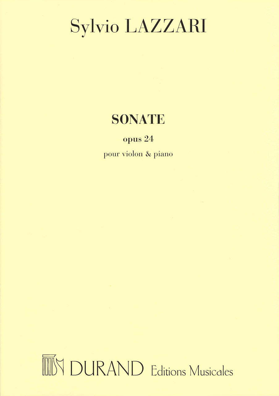 Lazzari, Sonata for Violin and Piano (Durand)