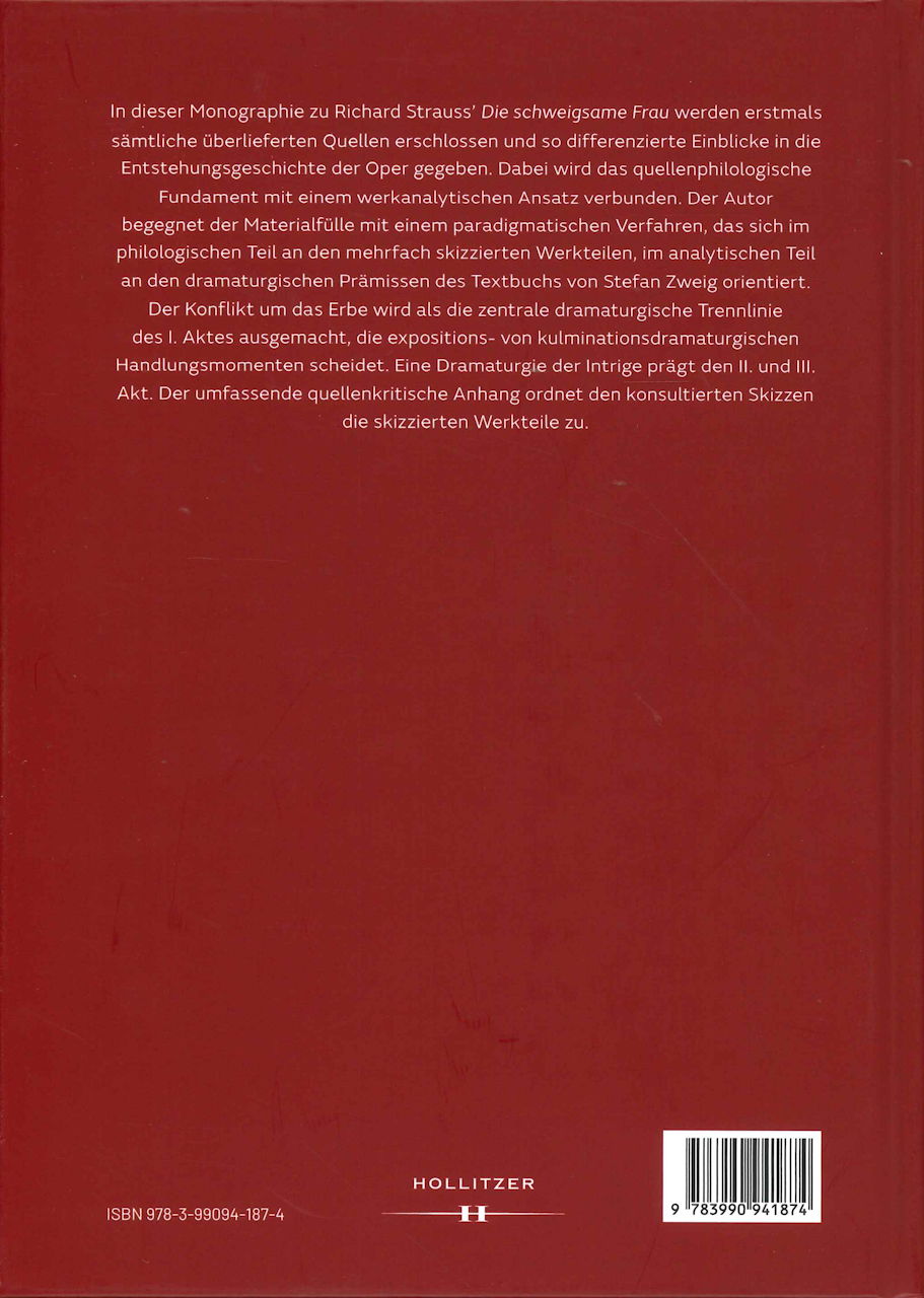 R. Strauss' Oper Die schweigsame Frau (Hollitzer Wissenschaftsverlag)