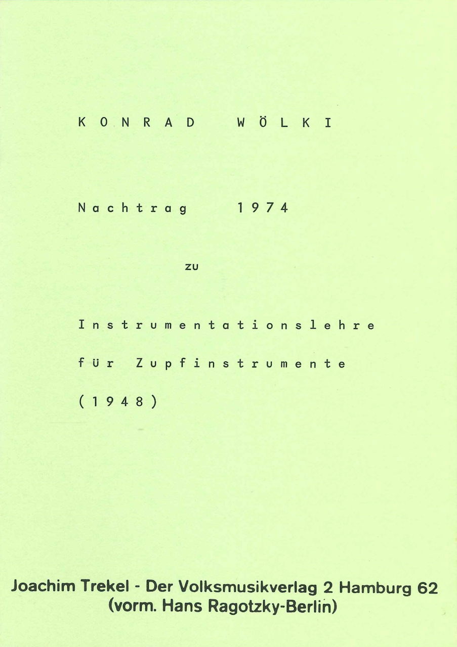 Wolki, Nachtrag 1974 zu Instrumentations (Joachim-Trekel)