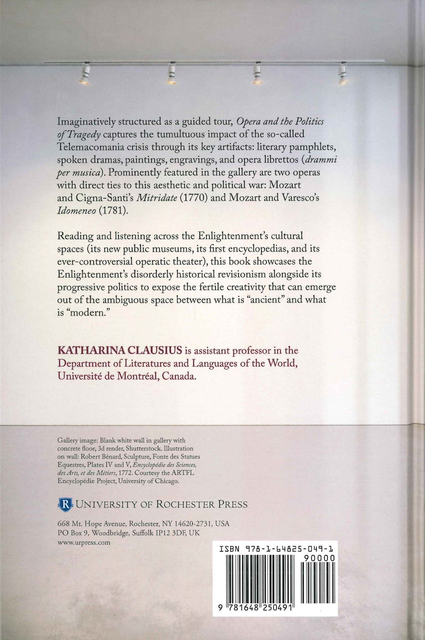 Clausius, Opera and the Politics of Trag (Boydell & Brewer)
