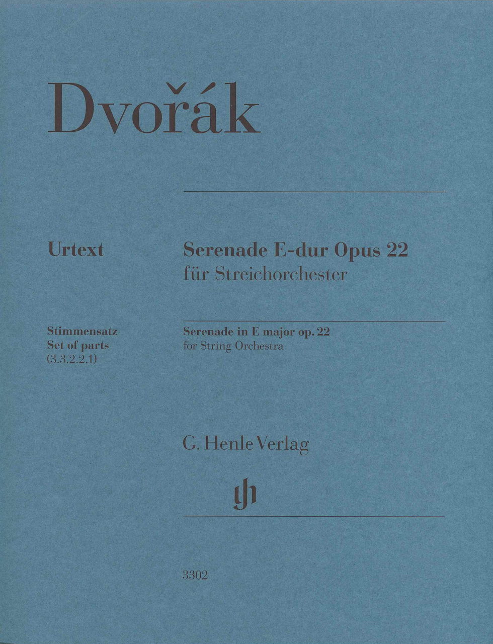 Dvorak, Serenade op. 22 Set of parts (Henle)