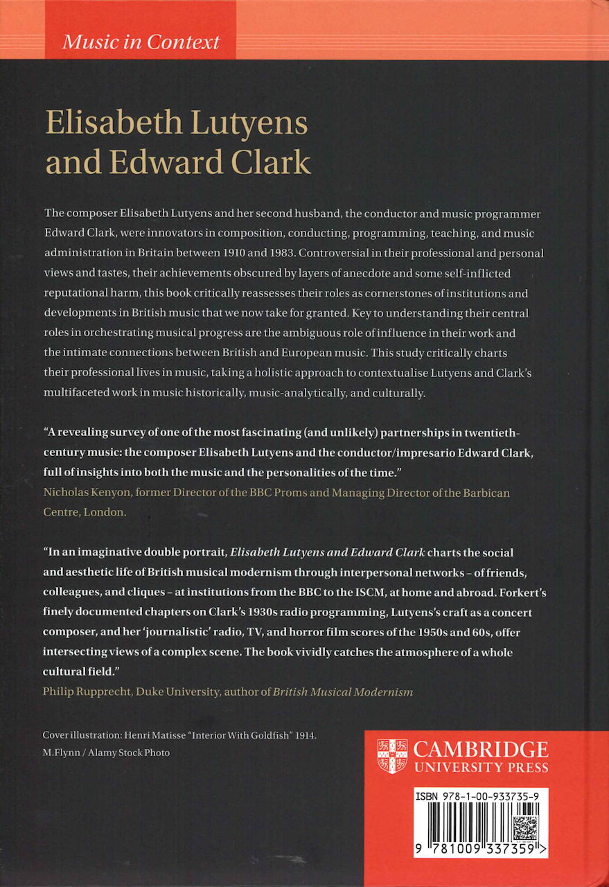 Forkert, Elisabeth Lutyens & E. Clark (Cambridge University Press)