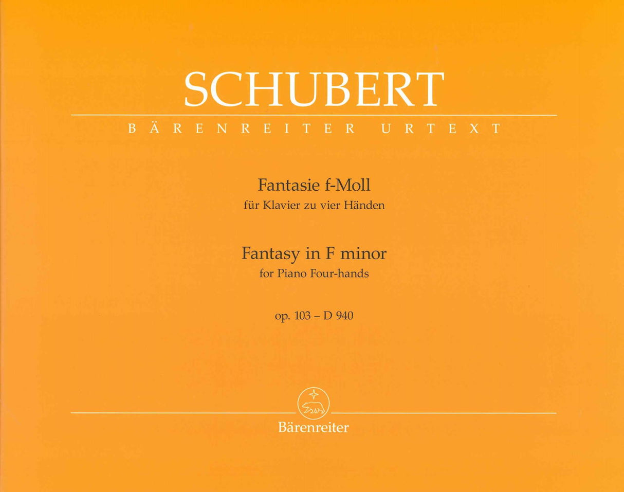 Schubert, Fantasie fur Klav. zu 4 Hde. (Barenreiter)